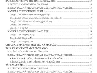 Bài tập trắc nghiệm khối đa diện, mặt nón, mặt trụ và mặt cầu Trần Đình Cư