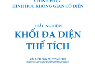 Bài tập trắc nghiệm thể tích khối đa diện Nguyễn Đại Dương