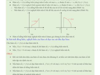 Bài tập ứng dụng đạo hàm để khảo sát hàm số