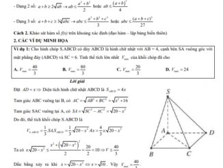 Bài toán cực trị hình học không gian