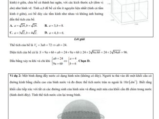 Bài toán thực tế hình học không gian