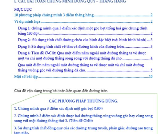 Các bài toán chứng minh ba điểm thẳng hàng THCS.TOANMATH.com