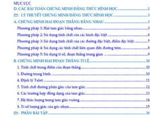 Các bài toán chứng minh đẳng thức hình học THCS.TOANMATH.com