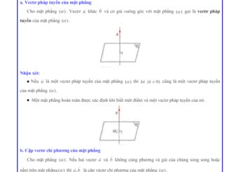 Các dạng bài tập phương trình mặt phẳng Toán 12 CTST