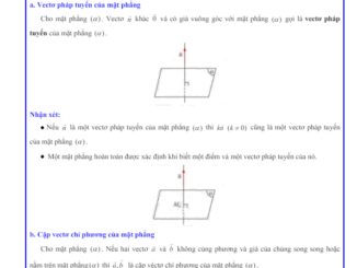 Các dạng bài tập phương trình mặt phẳng Toán 12 KNTTVCS