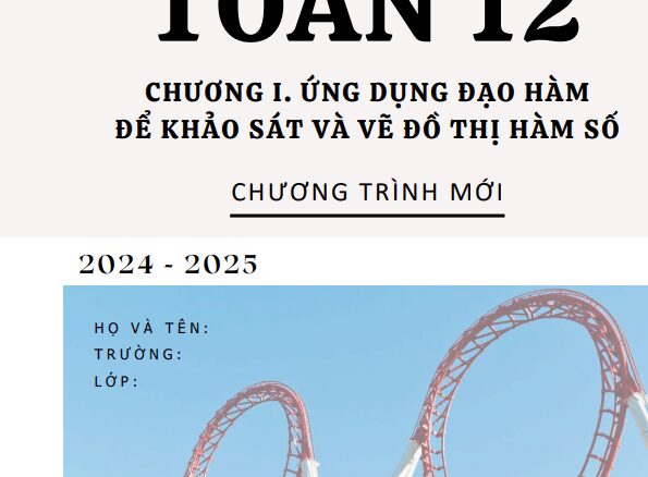 Các dạng bài tập ứng dụng đạo hàm để khảo sát và vẽ đồ thị hàm số Trần Ba Sao