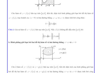 Các dạng bài tập ứng dụng hình học của tích phân Toán 12 KNTTVCS