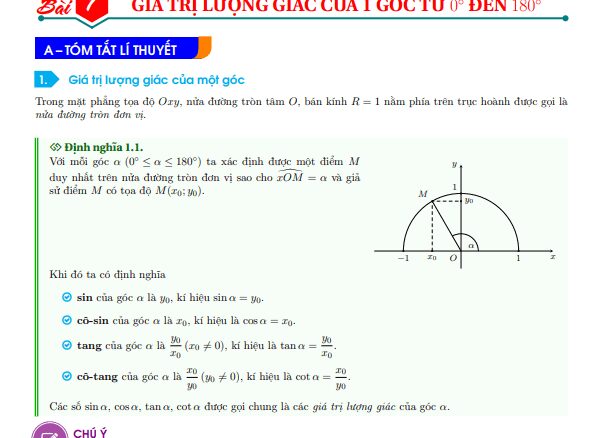 Các dạng toán hệ thức lượng trong tam giác Toán 10 thường gặp