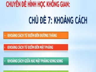 Các dạng toán khoảng cách trong hình học không gian Trần Đình Cư