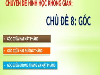 Các dạng toán về góc trong hình học không gian Trần Đình Cư