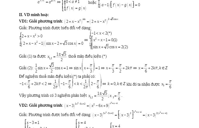 Các phương pháp giải PT BPT HPT Mũ và Logarit Nguyễn Trung Kiên