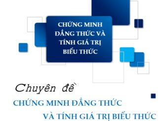 Chuyên đề chứng minh đẳng thức và tính giá trị biểu thức Nguyễn Quốc Bảo THCS.TOANMATH.com