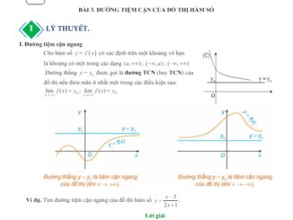 Chuyên đề đường tiệm cận của đồ thị hàm số từ cơ bản đến nâng cao