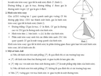 Chuyên đề mặt nón