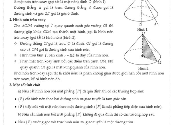 Chuyên đề mặt nón