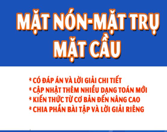 Chuyên đề mặt nón mặt trụ mặt cầu Đặng Việt Đông