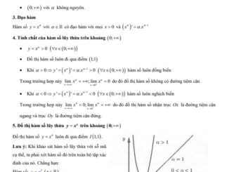Chuyên đề trắc nghiệm hàm số lũy thừa, hàm số mũ và hàm số logarit