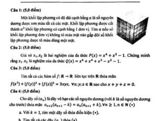 Đề chọn đội tuyển thi HSG QG môn Toán THPT năm 2024 2025 sở GD&ĐT An Giang