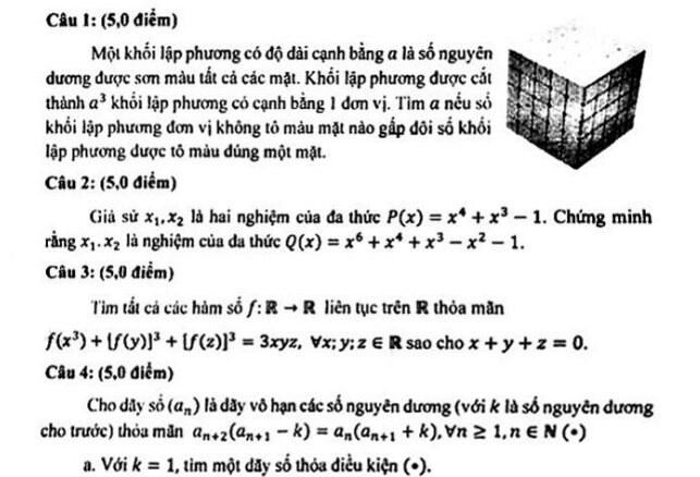 Đề chọn đội tuyển thi HSG QG môn Toán THPT năm 2024 2025 sở GD&ĐT An Giang