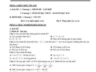 Đề cương giữa học kỳ 1 Toán 10 năm 2021 2022 trường THPT Xuân Đỉnh Hà Nội