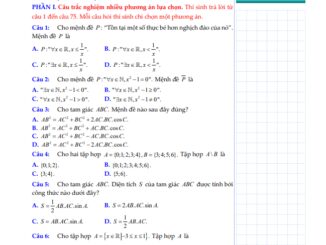 Đề cương giữa kỳ 1 Toán 10 năm 2024 2025 trường THPT Châu Văn Liêm Cần Thơ