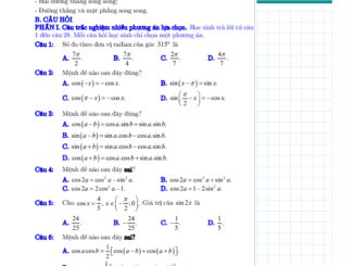 Đề cương giữa kỳ 1 Toán 11 năm 2024 2025 trường THPT Châu Văn Liêm Cần Thơ