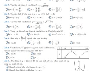 Đề cương ôn tập giữa học kì 2 môn Toán 10 cấu trúc trắc nghiệm mới