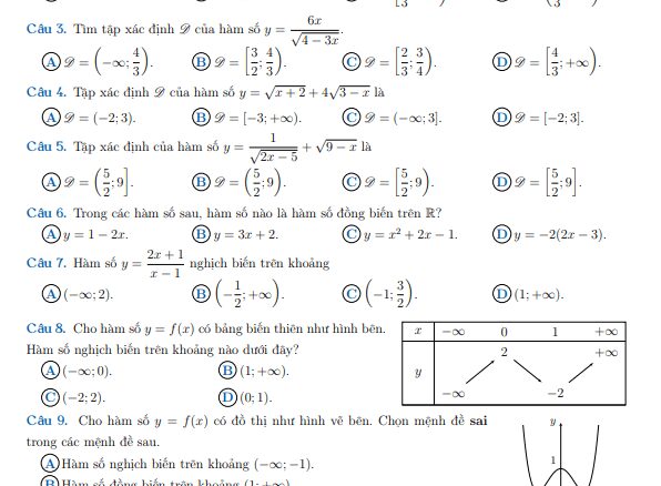 Đề cương ôn tập giữa học kì 2 môn Toán 10 cấu trúc trắc nghiệm mới