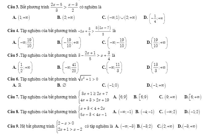 Đề cương ôn tập học kỳ 2 Toán 10 trường THPT Đông Anh Hà Nội