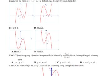 Đề giữa học kì 1 Toán 12 năm 2024 2025 trường THPT Đức Linh Bình Thuận