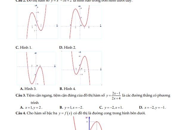 Đề giữa học kì 1 Toán 12 năm 2024 2025 trường THPT Đức Linh Bình Thuận