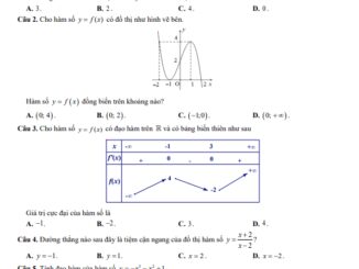 Đề giữa học kỳ 1 Toán 12 năm 2024 2025 trường THPT Cẩm Bình Hà Tĩnh