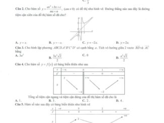 Đề giữa kì 1 Toán 12 năm 2024 2025 trường THPT Nguyễn Quốc Trinh Hà Nội