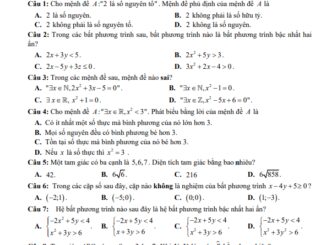 Đề giữa kỳ 1 Toán 10 năm 2024 2025 trường THPT Huỳnh Thúc Kháng Quảng Nam
