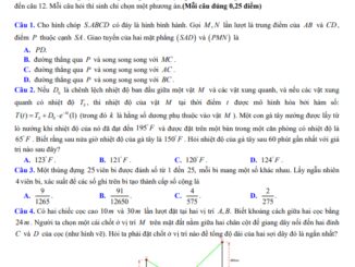 Đề KSCL học sinh giỏi Toán 12 đợt 1 năm 2024 2025 liên trường THPT Nghệ An