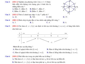 Đề KSCL năm học 2017 2018 môn Toán 12 trường THPT chuyên Hùng Vương Phú Thọ lần 1