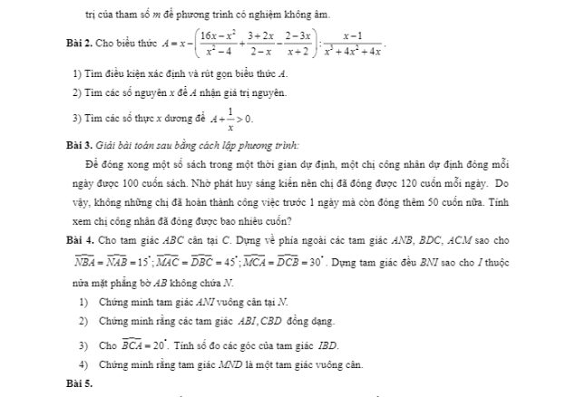 Đề ôn tập Toán 8 tháng 03 năm 2020 trường THPT chuyên Hà Nội – Amsterdam THCS.TOANMATH.com