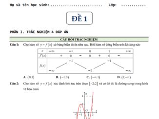 Đề ôn thi giữa HK1 Toán 12 năm 2024 2025 trường Quốc tế Á Châu TP HCM