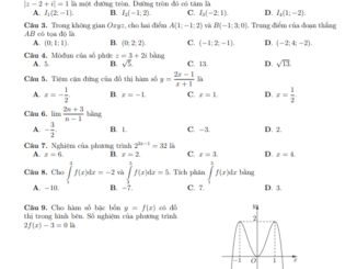 Đề thi công bằng Toán 12 lần 2 năm 2020 2021 trường THPT chuyên KHTN Hà Nội