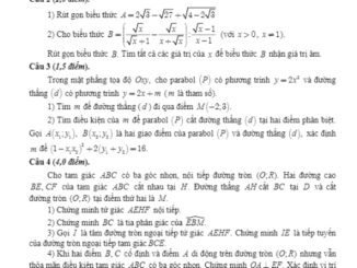 Đề tuyển sinh lớp 10 THPT môn Toán năm 2020 2021 sở GD&ĐT Hà Nam THCS.TOANMATH.com