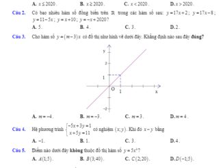 Đề tuyển sinh lớp 10 THPT môn Toán năm 2020 2021 sở GD&ĐT Phú Thọ THCS.TOANMATH.com