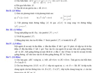 Đề tuyển sinh lớp 10 THPT môn Toán năm 2020 2021 sở GD&ĐT Tiền Giang THCS.TOANMATH.com