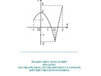 Ôn kiến thức, luyện kỹ năng bài giảng GTLN GTNN của hàm số