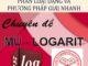 Phân loại dạng và phương pháp giải nhanh chuyên đề mũ và logarit Nguyễn Vũ Minh