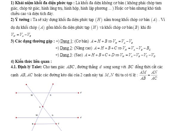 Phương pháp phần bù tính thể tích khối đa diện phức tạp Vương Thanh Bình