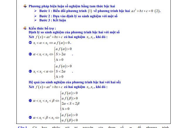 Phương trình mũ chứa tham số