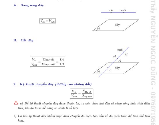 Sử dụng phương pháp tỉ số thể tích giải quyết bài toán thể tích khối đa diện Nguyễn Ngọc Dũng