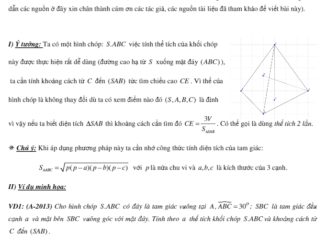 Tính khoảng cách trong hình học không gian bằng phương pháp thể tích Nguyễn Tuấn Anh