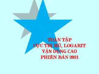 Toàn tập cực trị mũ, logarit vận dụng cao