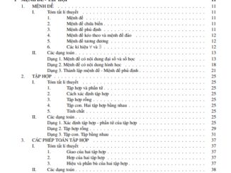 Tóm tắt lý thuyết, các dạng toán và bài tập Toán 10 (Tập 1: Đại số 10)